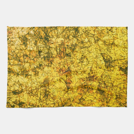 軽く斑点のある黄色画像に傷をつける キッチンタオル (横)