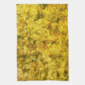 軽く斑点のある黄色画像に傷をつける キッチンタオル (縦)