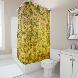 軽く斑点のある黄色画像に傷をつける シャワーカーテン