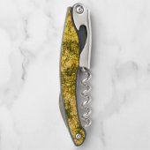 軽く斑点のある黄色画像に傷をつける ソムリエナイフ (裏面)