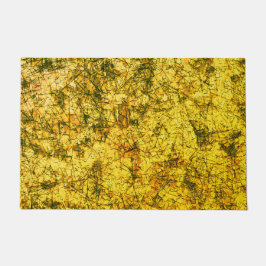 軽く斑点のある黄色画像に傷をつける ドアマット