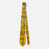 軽く斑点のある黄色画像に傷をつける ネクタイ (正面)