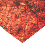 軽く斑点の付いたサンゴの背景に傷 ショートテーブルランナー (コーナー)