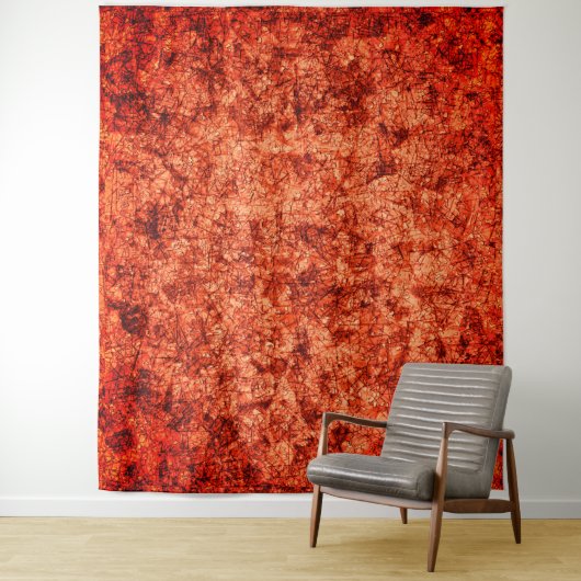 軽く斑点の付いたサンゴの背景に傷 タペストリー (インサイチュ)