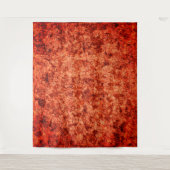 軽く斑点の付いたサンゴの背景に傷 タペストリー (正面)