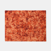 軽く斑点の付いたサンゴの背景に傷 ドアマット (正面)