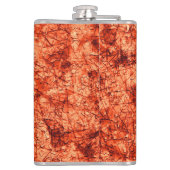 軽く斑点の付いたサンゴの背景に傷 フラスク (裏面)