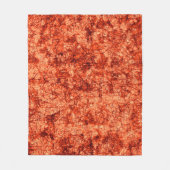 軽く斑点の付いたサンゴの背景に傷 フリースブランケット (正面)