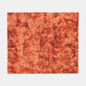 軽く斑点の付いたサンゴの背景に傷 フリースブランケット (正面(横))