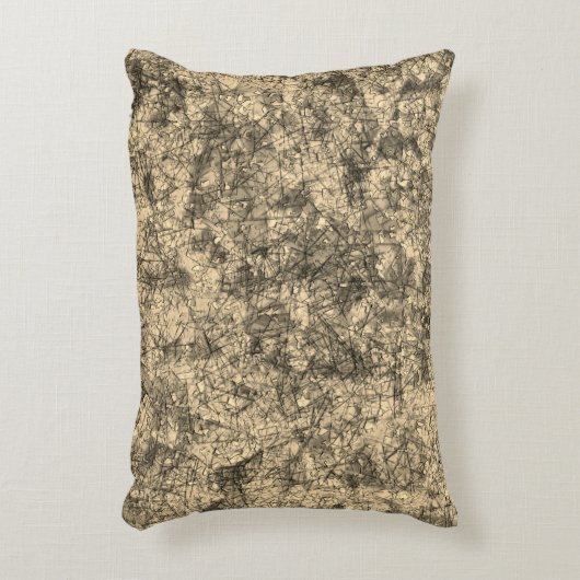 軽く斑点の多いカーキに傷を付ける アクセントクッション (正面(垂直))