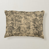 軽く斑点の多いカーキに傷を付ける アクセントクッション (裏面)