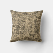 軽く斑点の多いカーキに傷を付ける クッション (裏面)