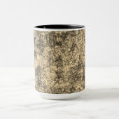軽く斑点の多いカーキに傷を付ける マグカップ (中央)