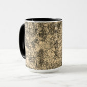 軽く斑点の多いカーキに傷を付ける マグカップ (正面左)