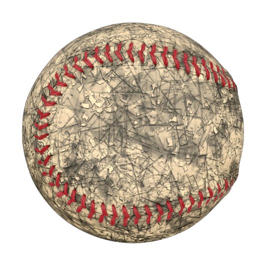 軽く斑点の多いカーキに傷を付ける 野球ボール (正面左)