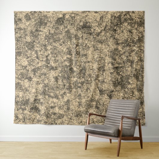 軽く斑点の多いカーキの傷の傷 タペストリー (インサイチュ(横))