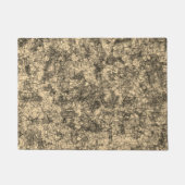 軽く斑点の多いカーキの傷の傷 ドアマット (正面)