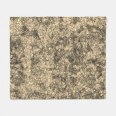 軽く斑点の多いカーキの傷の傷 フリースブランケット (正面(横))