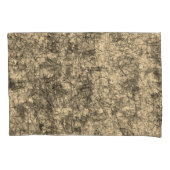 軽く斑点の多いカーキの傷の傷 枕カバー (正面左)