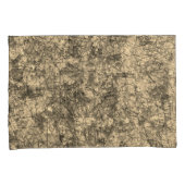 軽く斑点の多いカーキの傷の傷 枕カバー (正面右)