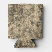 軽く斑点の多いカーキの傷の傷 缶クーラー (正面)