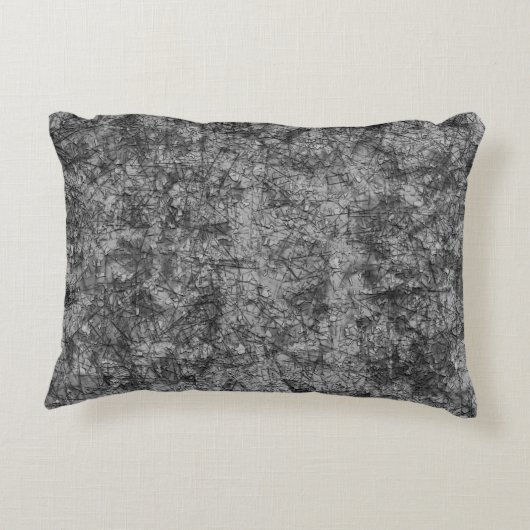 軽く斑点の多いグレーの傷の傷 アクセントクッション (裏面)