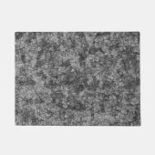 軽く斑点の多いグレーの傷の傷 ドアマット (正面)