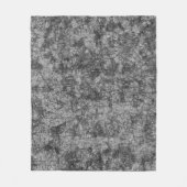 軽く斑点の多いグレーの傷の傷 フリースブランケット (正面)