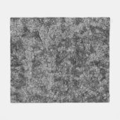 軽く斑点の多いグレーの傷の傷 フリースブランケット (正面(横))