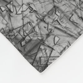 軽く斑点の多いグレーの傷の傷 フリースブランケット