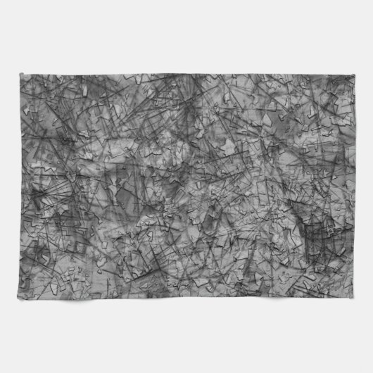 軽く斑点の多い灰色の擦り傷 キッチンタオル (横)