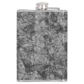 軽く斑点の多い灰色の擦り傷 フラスク (裏面)