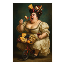 "軽く歩き、重く食べよ" 超現実主義アート作品