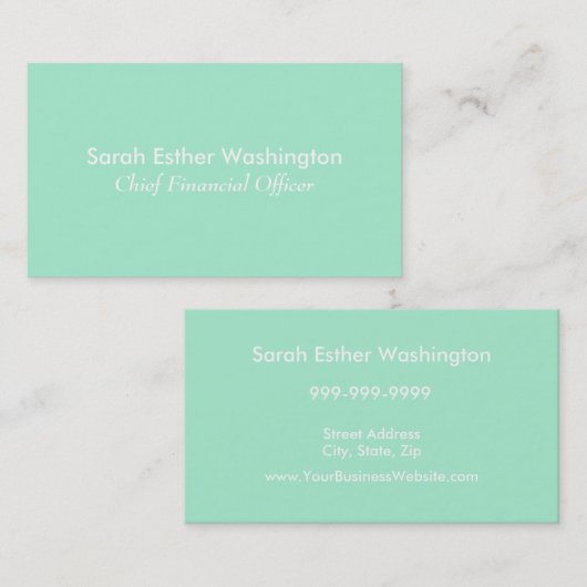 軽く真新しい色 名刺 (正面/裏面)