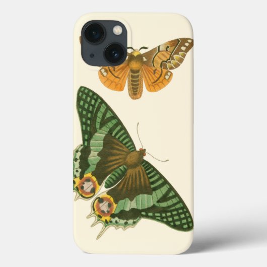 軽く縁どられた蝶絵画 Case-Mate iPhoneケース (裏面)