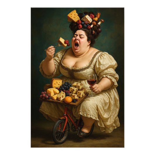 「軽く、重く踏み食べ足す」超現実的な作品 フォトプリント            (正面)