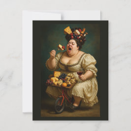 「軽く、重く踏み食べ足す」超現実的な作品 ポストカード