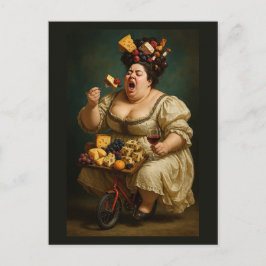 「軽く、重く踏み食べ足す」超現実的な作品 ポストカード