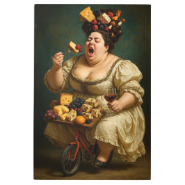 「軽く、重く踏み食べ足す」超現実的な作品 メタルプリント