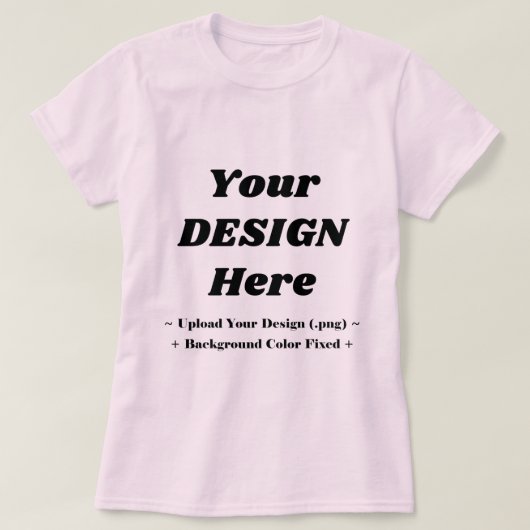 軽やかで優雅な印象を与える上品なパステルピンクのTシャツ Tシャツ (デザイン正面)