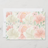 軽やかな春の花の写真 Save The Date 招待状 (裏面)