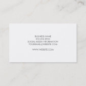 軽エレガントい花 名刺 (裏面)