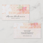 軽エレガントい花 名刺 (正面/裏面)