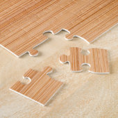 軽カッコいいエレガント褐色の竹材プリント ジグソーパズル (側面)