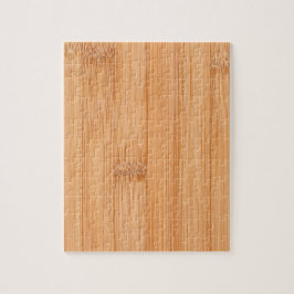 軽カッコいいエレガント褐色の竹材プリント ジグソーパズル
