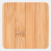 軽カッコいいエレガント褐色の竹材プリント スクエアシール (正面)
