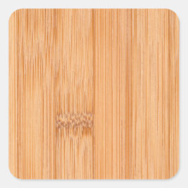 軽カッコいいエレガント褐色の竹材プリント スクエアシール
