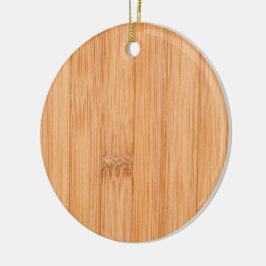 軽カッコいいエレガント褐色の竹材プリント セラミックオーナメント
