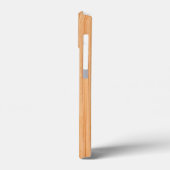 軽カッコいい茶色の竹材プリントモノグラム Case-Mate iPhoneケース (裏面 / 左)