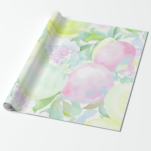 軽カラフル桃 ラッピングペーパー (アンロールド)